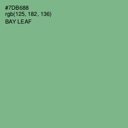 #7DB688 - Bay Leaf Color Image